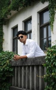 AI image generator prompt for men – business portrait example