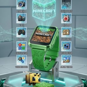 Minecraft Kids Smart Watch – Interactive Touchscreen Watch for Kids