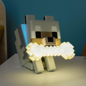 Minecraft Wolf Night Light – Color Changing LED Lamp